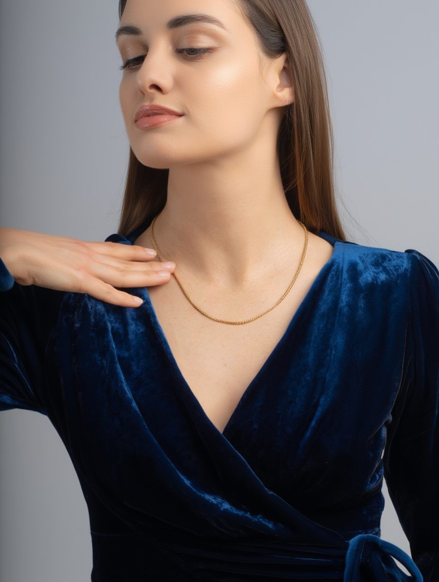 Rounded Box Chain Necklace