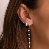10mm Pave Basket Huggies