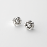 Elen Earrings – Silver Floral