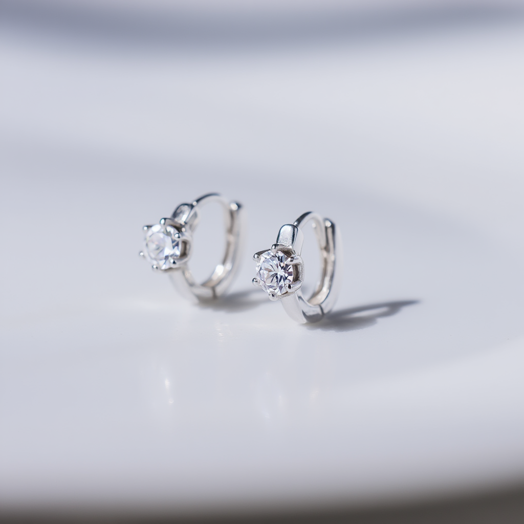 Daisy Earrings - Silver