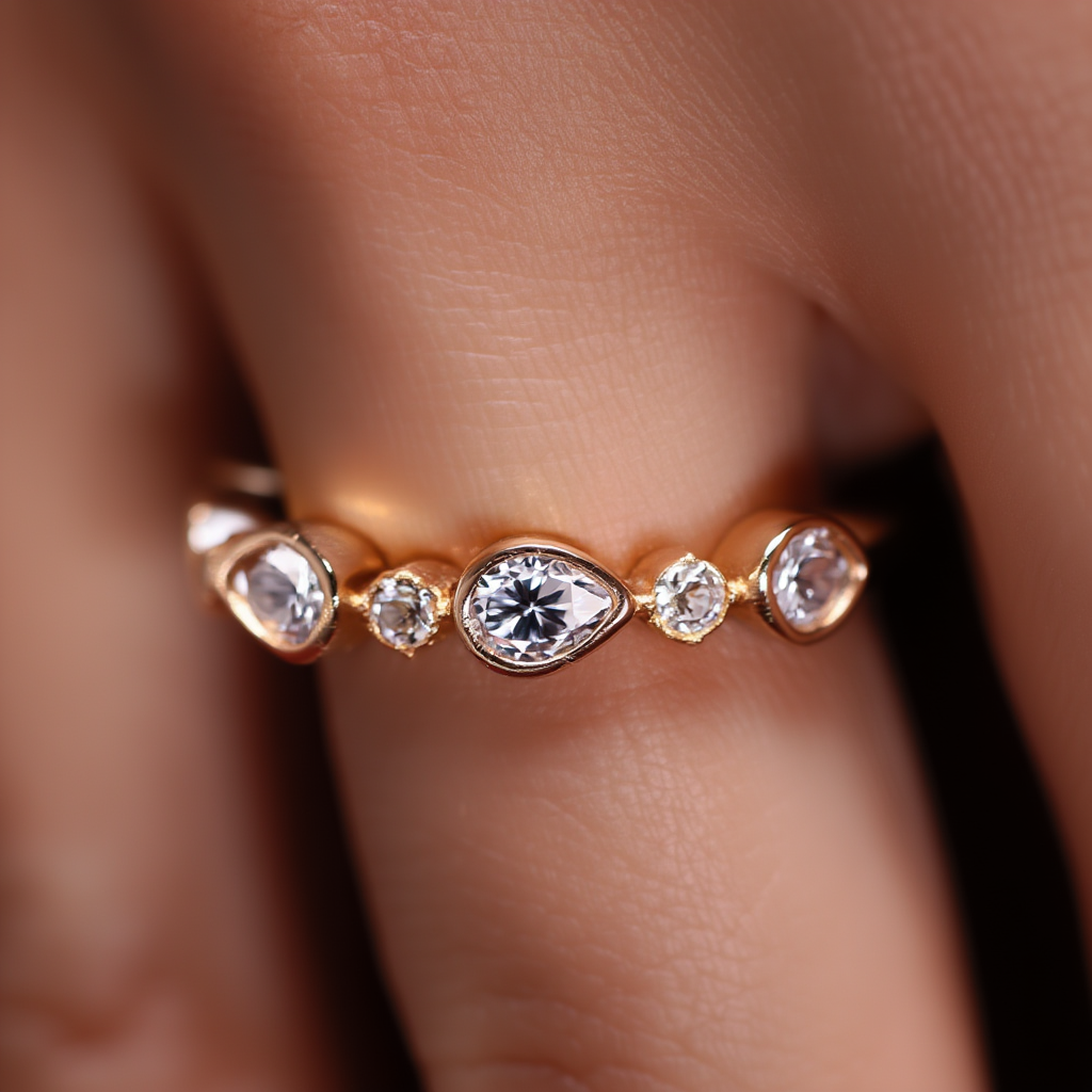 Pear Stacking Ring