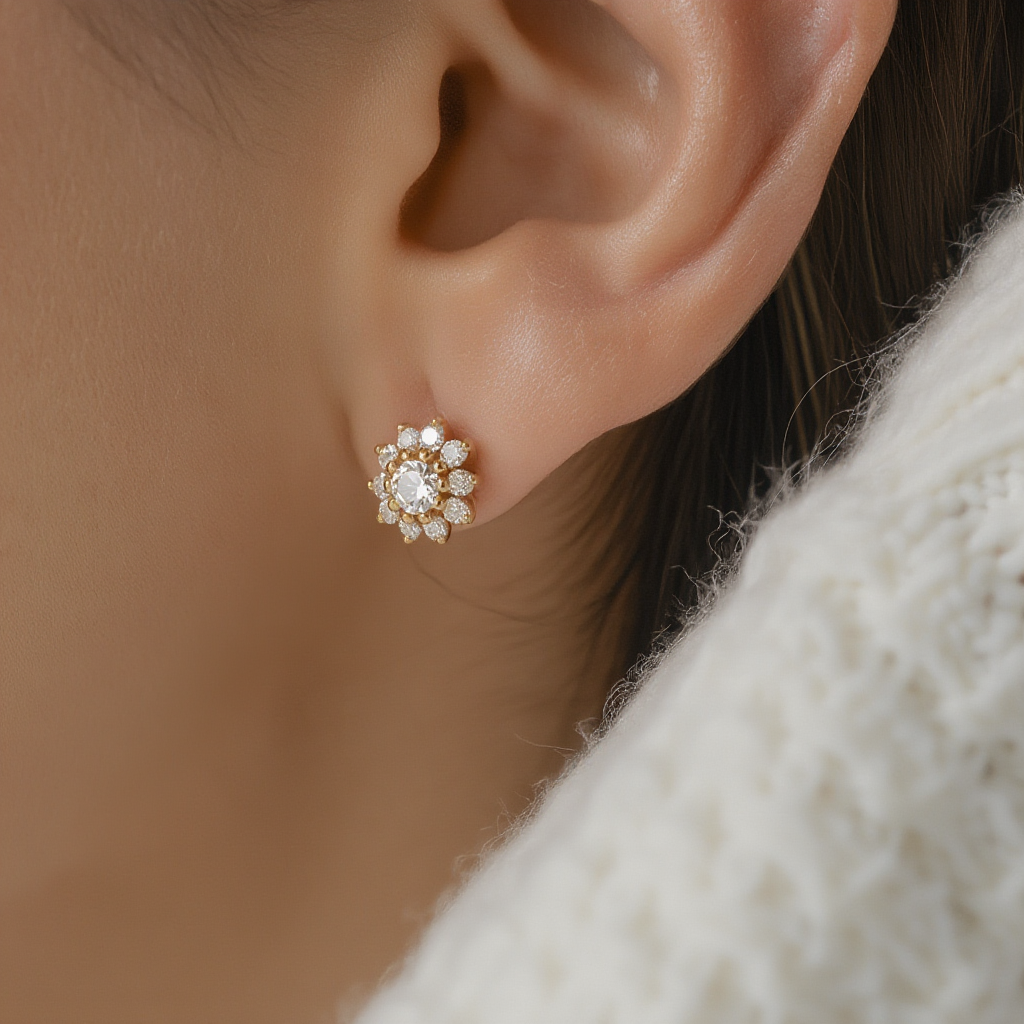 Dainty Flower Studs