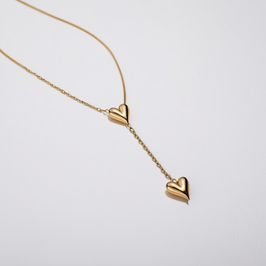 Y Shape Heart Necklace