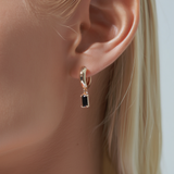 Noctura Earrings – Black Onyx