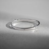 Blanca Bracelet Thin Band - Silver