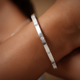 Blanca Bracelet Thin Band - Silver
