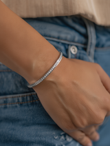 Evie Bangle - Silver
