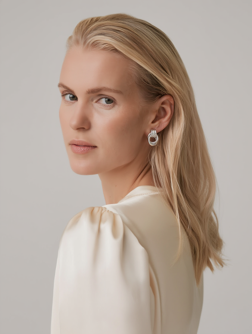 Jacquie Earrings Mini - Silver