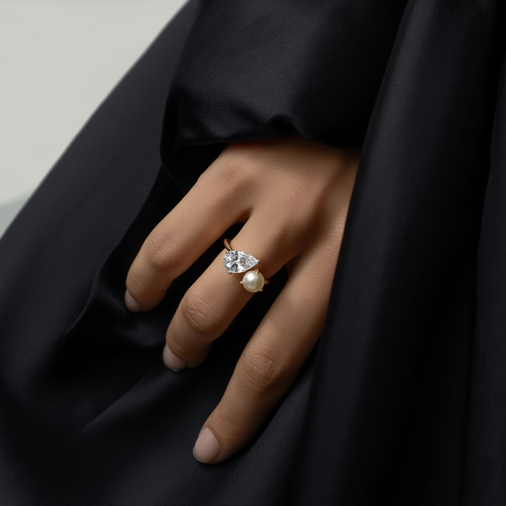 Toi et Moi Pearl Ring