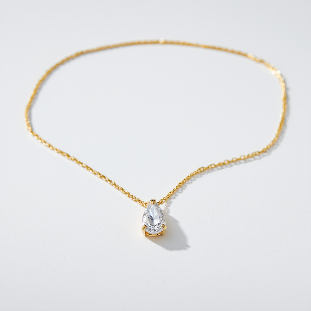 Iriss Necklace Pear - Gold