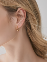 Cova Earrings - Gold Huggies