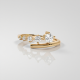 Diamond Bypass Ring