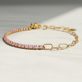 Pink Double Tennis Bracelet