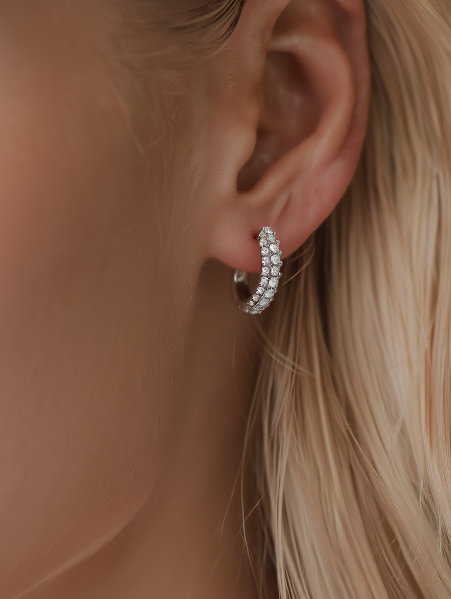 Lya Earrings - Silver