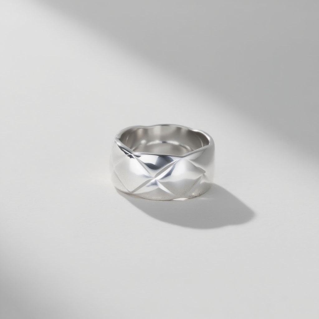 Aubrey Thick Band Ring -  Silver