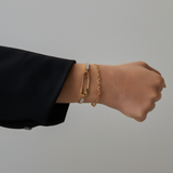 Double Safety Pin Bracelet