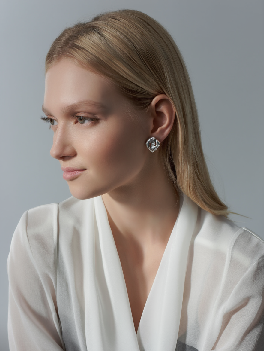 Elva Earrings - Silver
