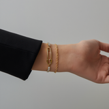 Double Safety Pin Bracelet