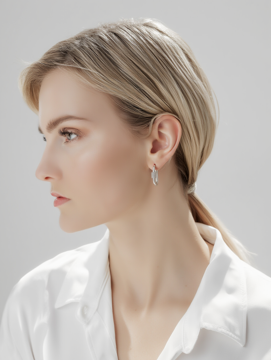 Auria Earrings – Silver