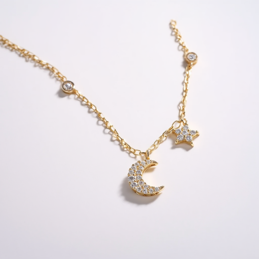 Dainty Moon Necklace
