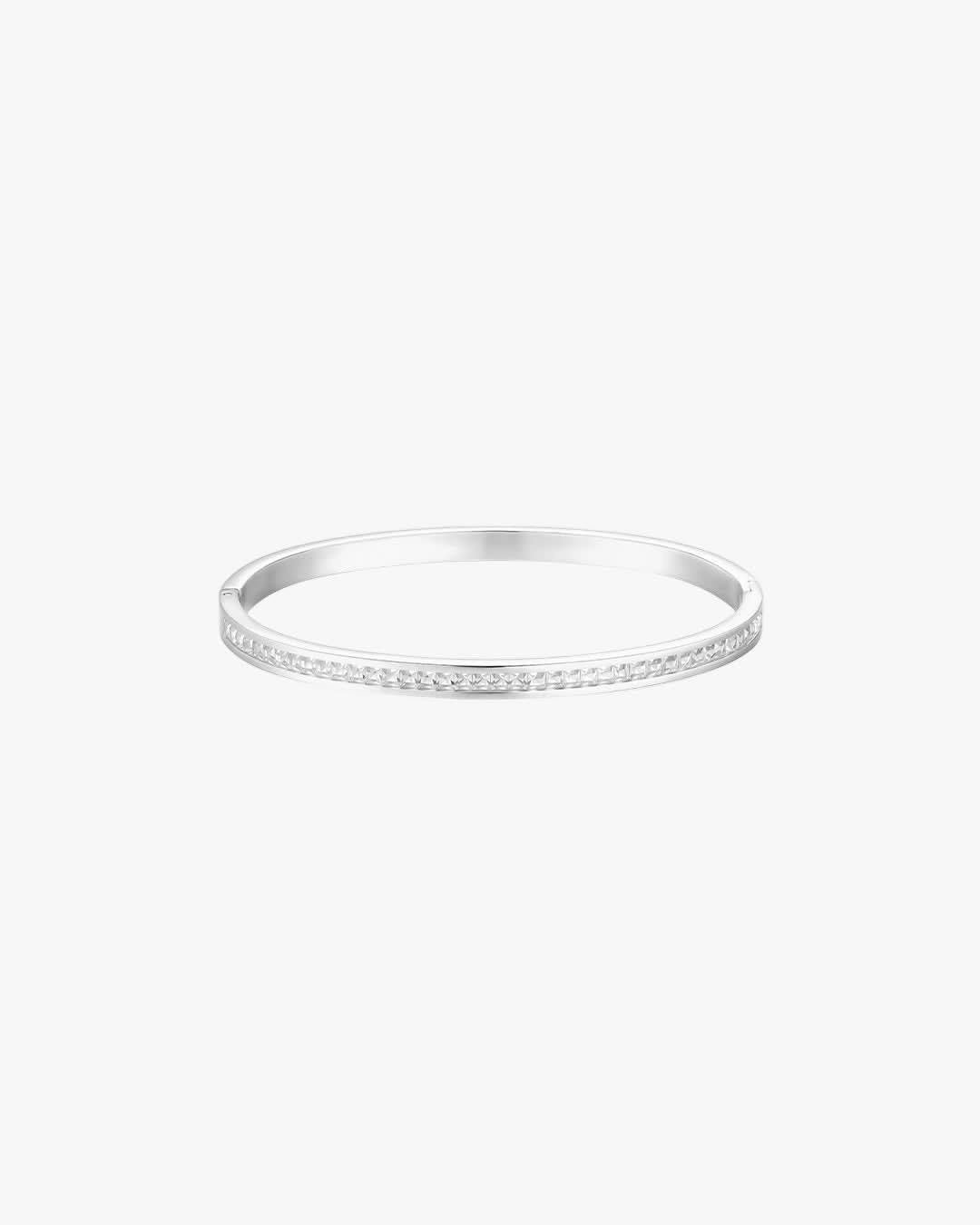 Evie Bangle - Silver