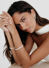 Charlotte Bracelet 2mm - Bright Silver
