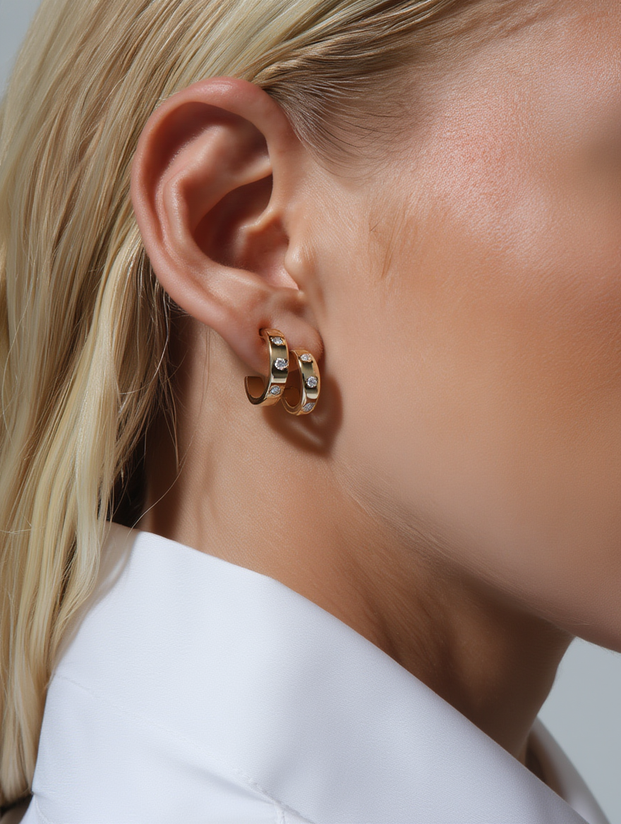 Clio Earrings - Gold