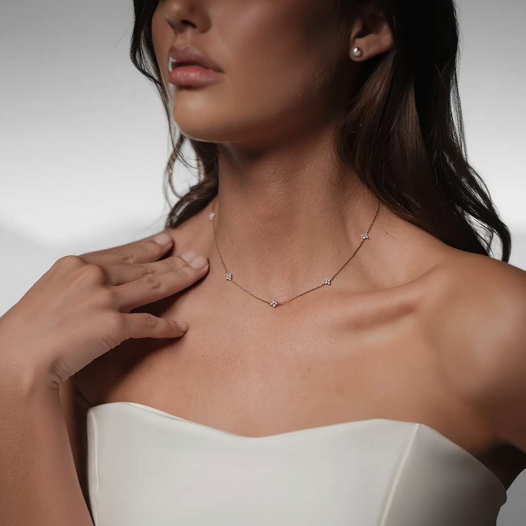 Loria Necklace Multi - Gold