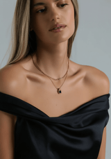 Anke Chain Necklace - Black Onyx