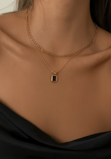 Anke Chain Necklace - Black Onyx