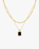 Anke Chain Necklace - Black Onyx