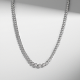 Gradient Bezel Tennis Necklace