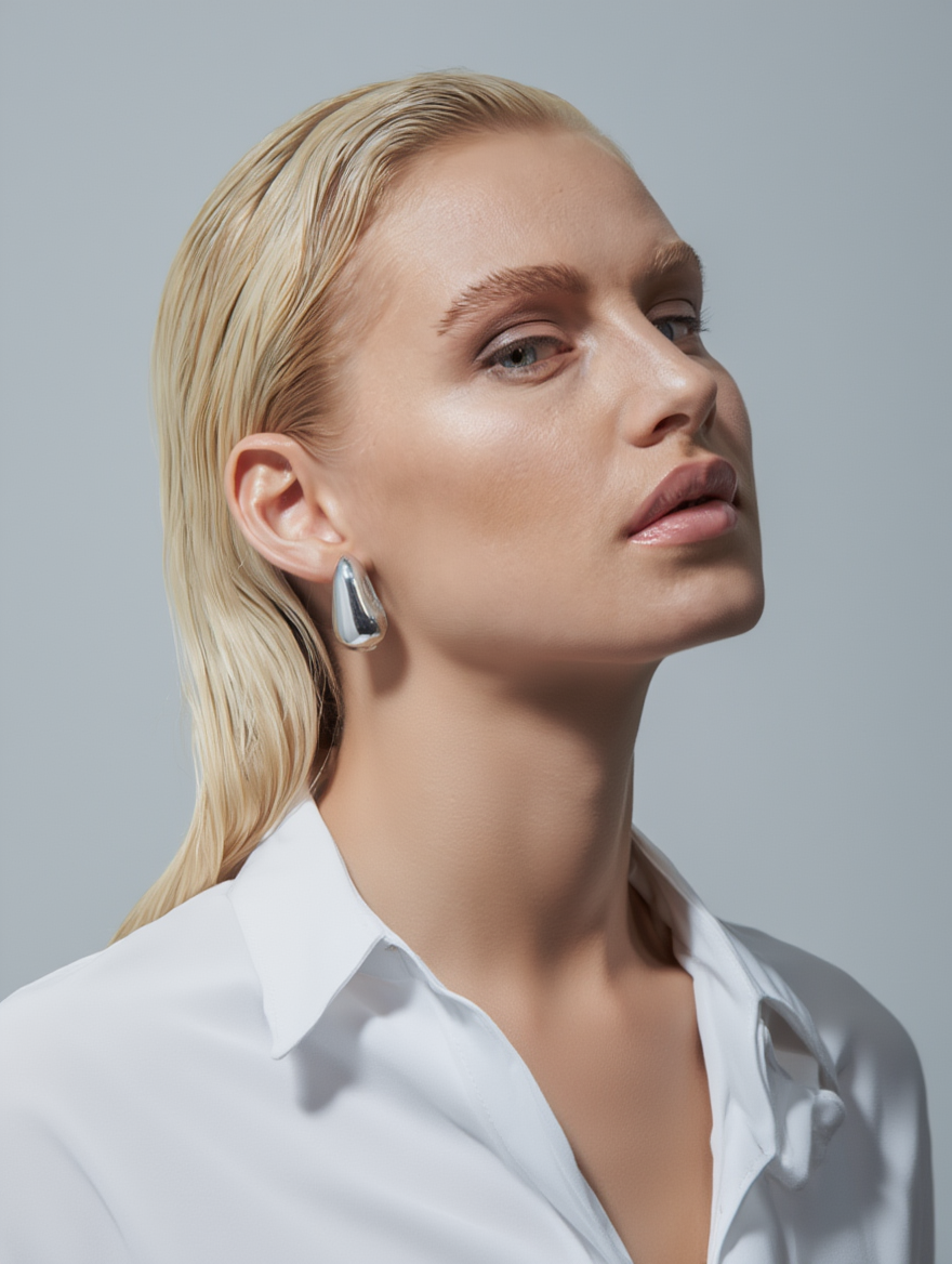 Selene Earrings - Silver