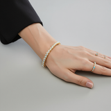 Pastel Opal Bracelet Sterling Silver