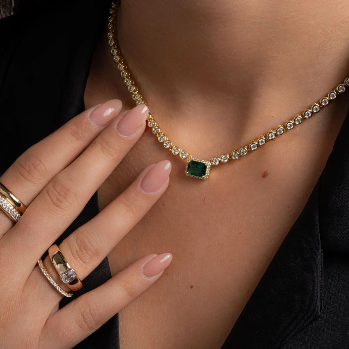 Baguette Dome Ring