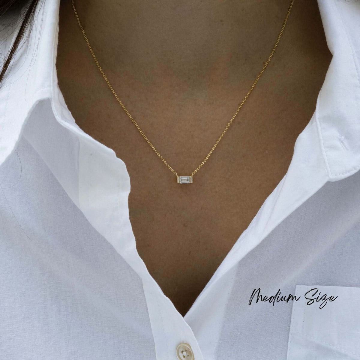 Baguette Necklace