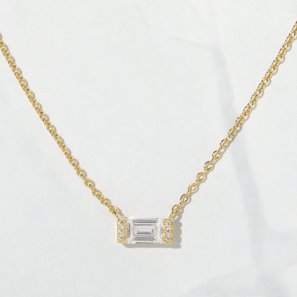 Baguette Necklace