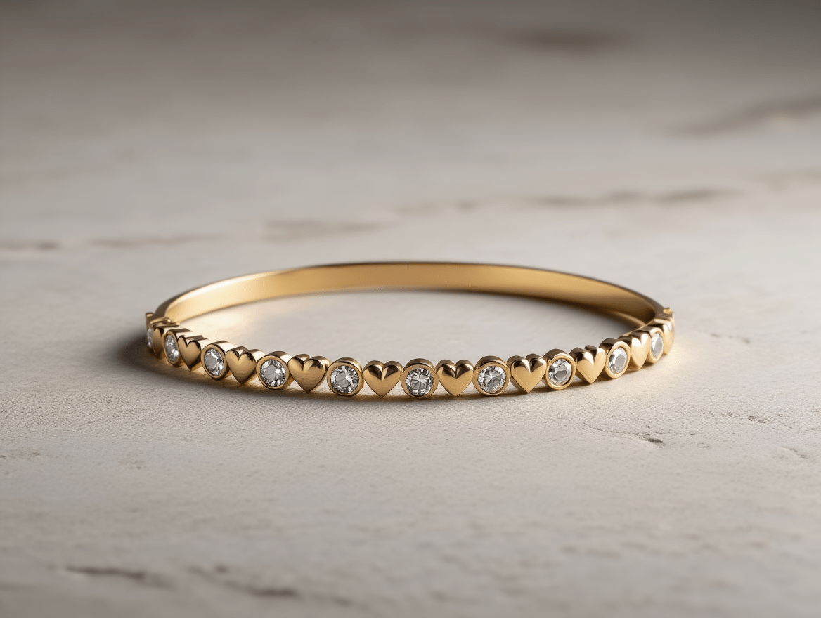Bead & Bezel Tennis Bracelet