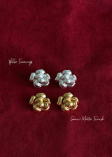 Elen Earrings – Gold Floral