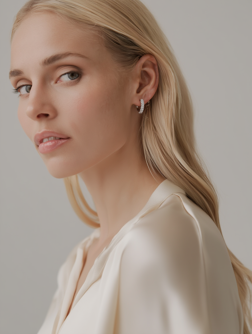 Lya Earrings - Silver