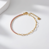 Pink Double Tennis Bracelet