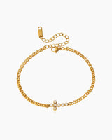 Crystal Cross Bracelet