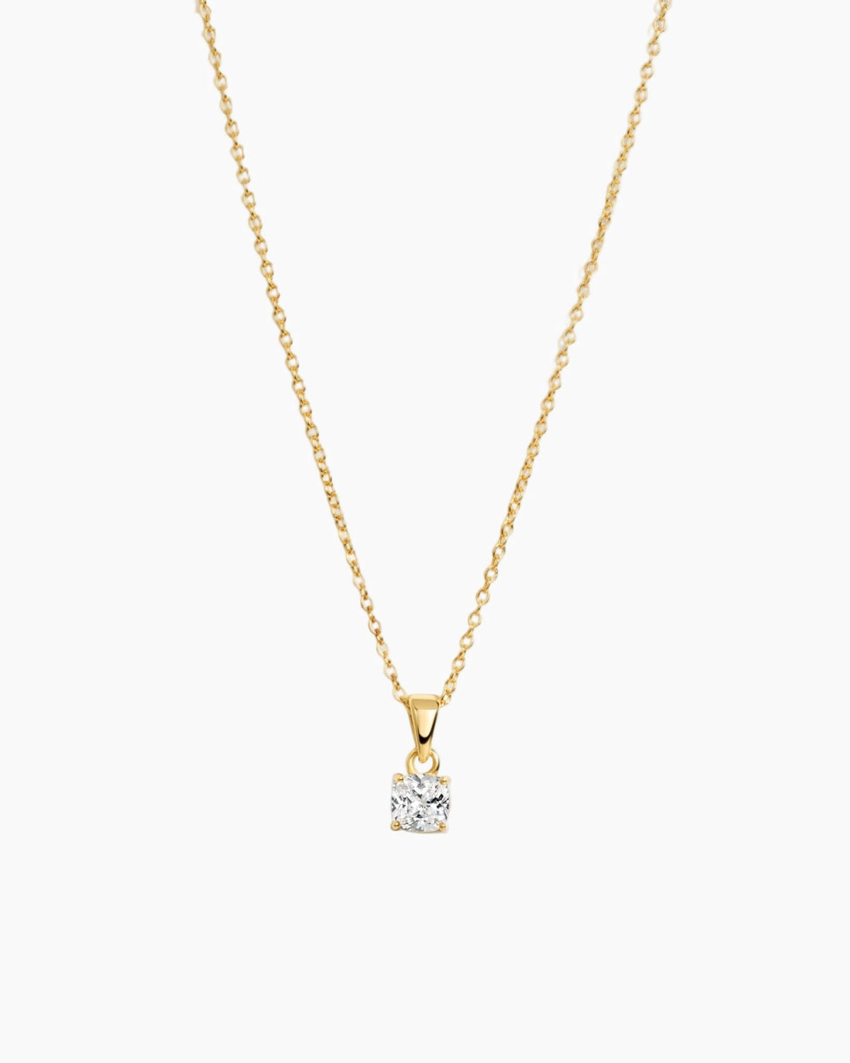 Cushion Diamond Necklace