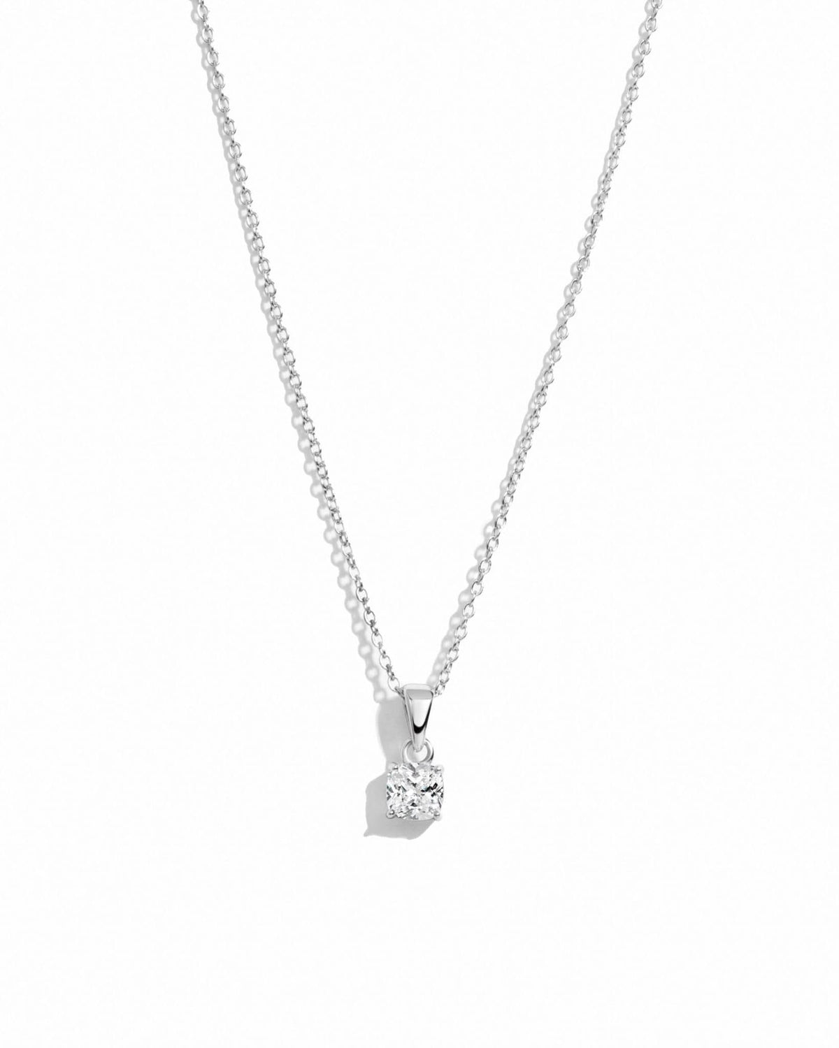 Cushion Diamond Necklace