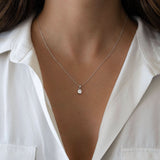 Cushion Diamond Necklace