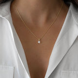 Cushion Diamond Necklace