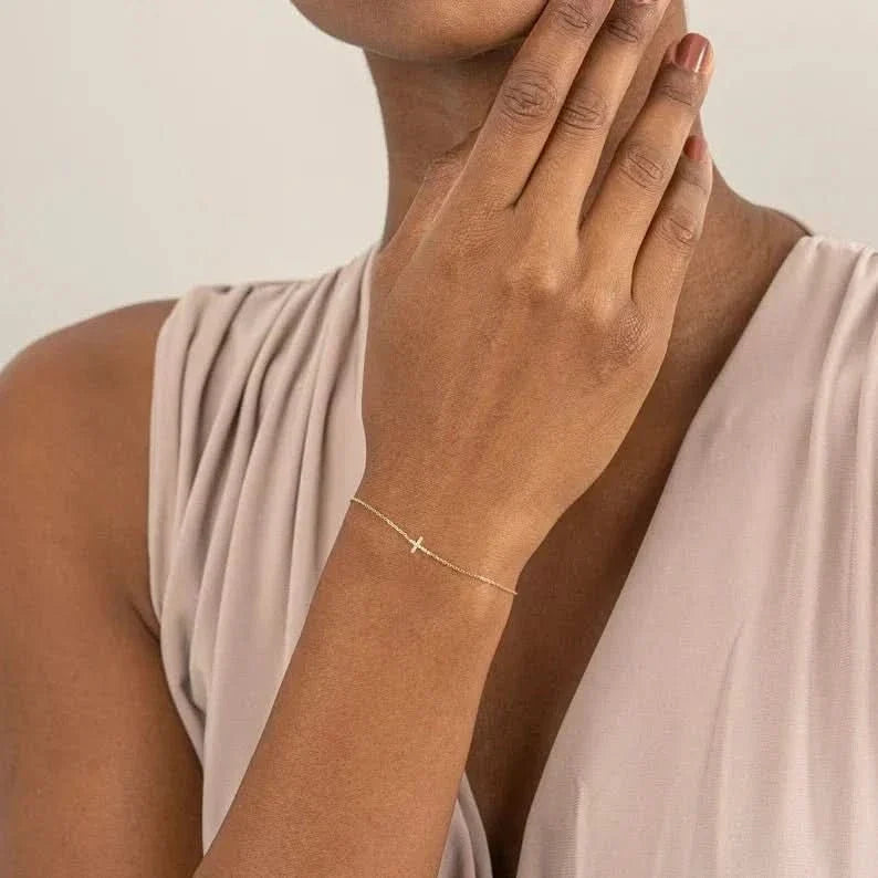 Dainty Cross Bracelet