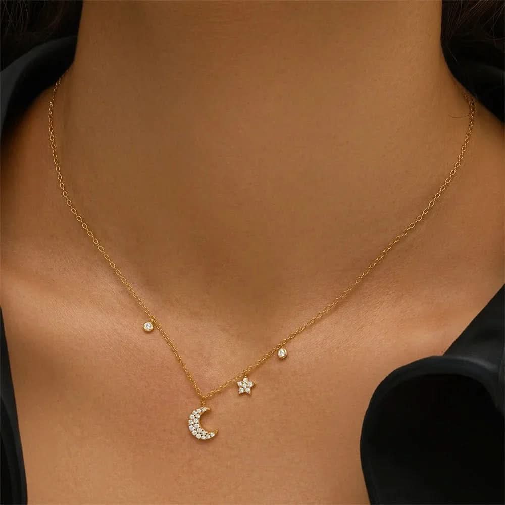 Dainty Moon Necklace