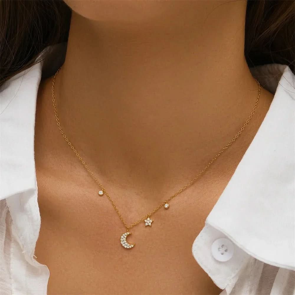 Dainty Moon Necklace