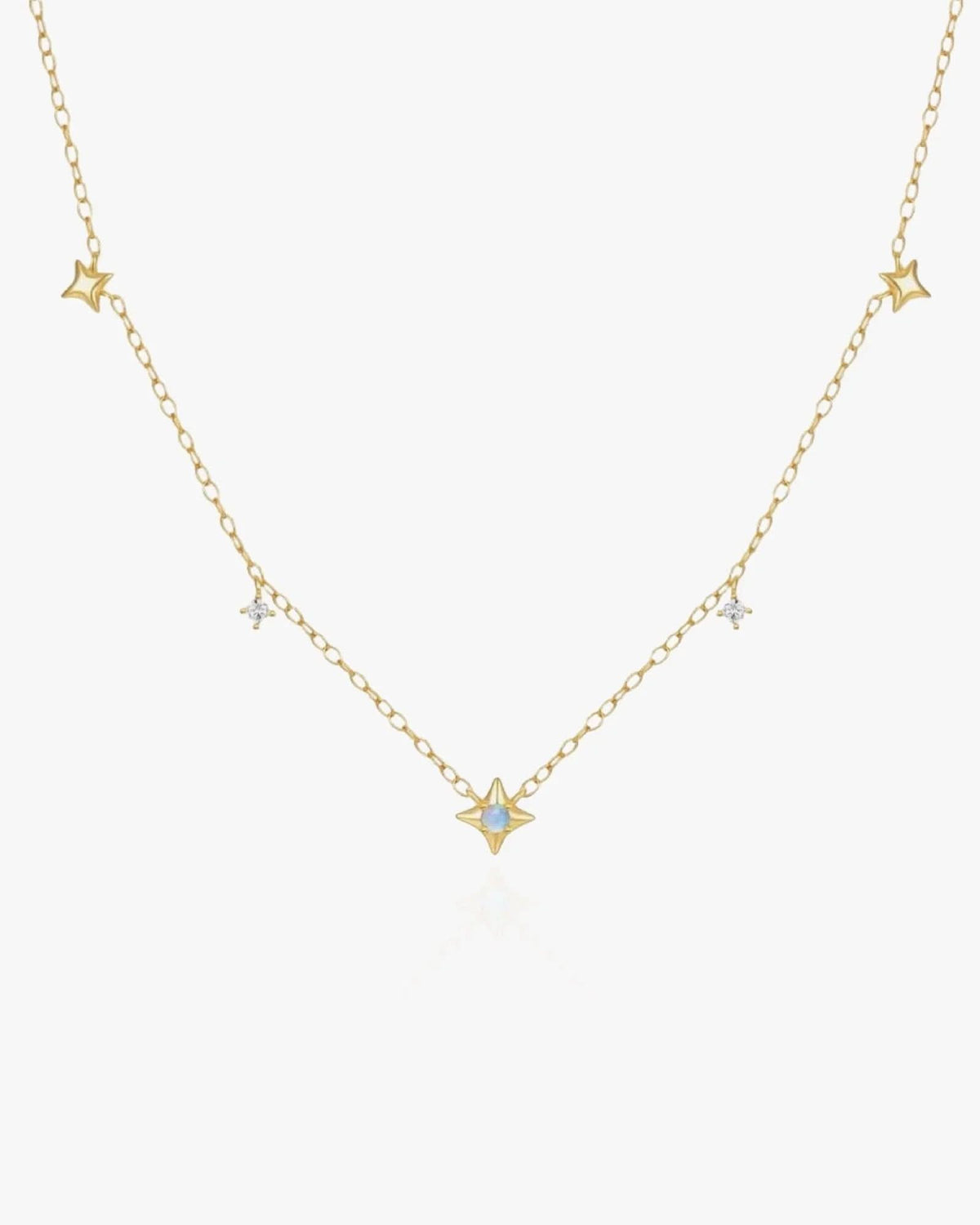 Dainty Necklace with Stars